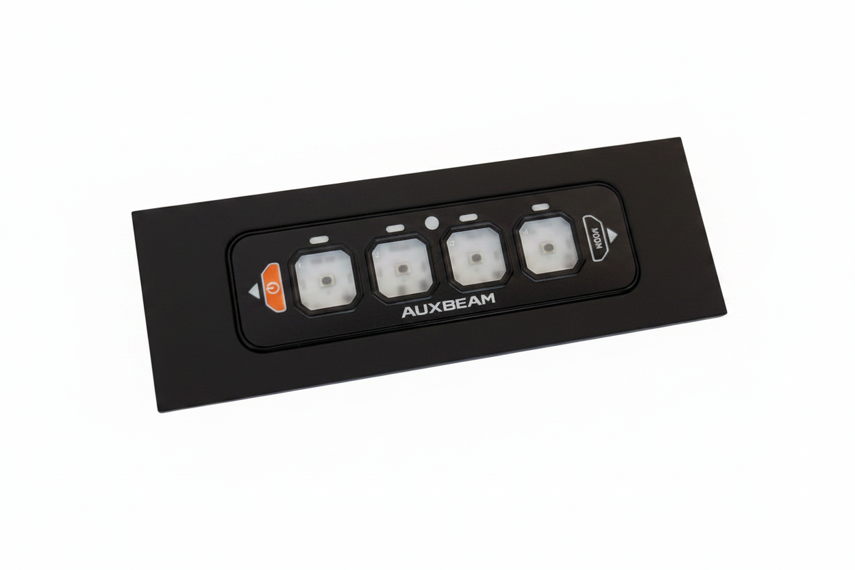 VW Crafter / MAN Overhead Cubby Facia for Auxbeam switch panel, Eberspacher EasyStart Pro, Autoterm / Planar comfort MV and Webasto Heater controller