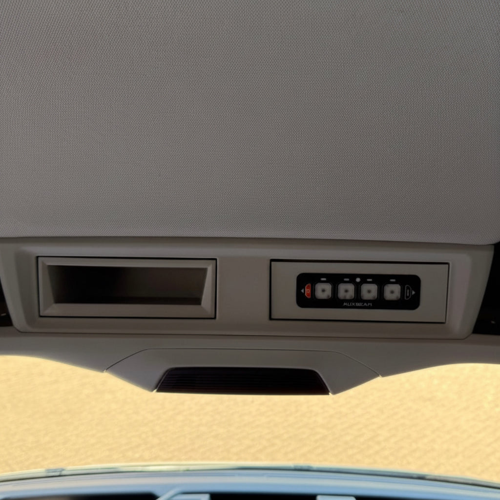 VW Crafter / MAN Overhead Cubby Facia for Auxbeam switch panel, Eberspacher EasyStart Pro, Autoterm / Planar comfort MV and Webasto Heater controller